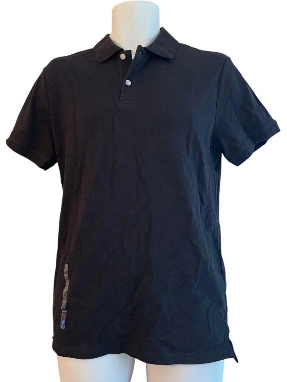Gap Mens Small Black Short Sleeve Polo Shirt Collared NWT Preppy